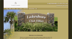 Desktop Screenshot of lakeshoreclubvillas.com